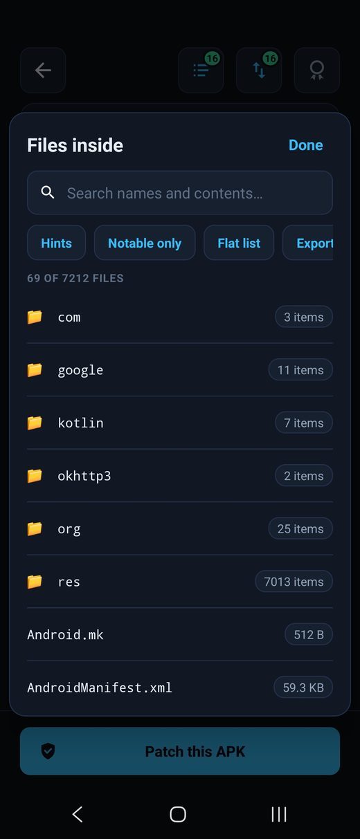 Read the app’s code & files